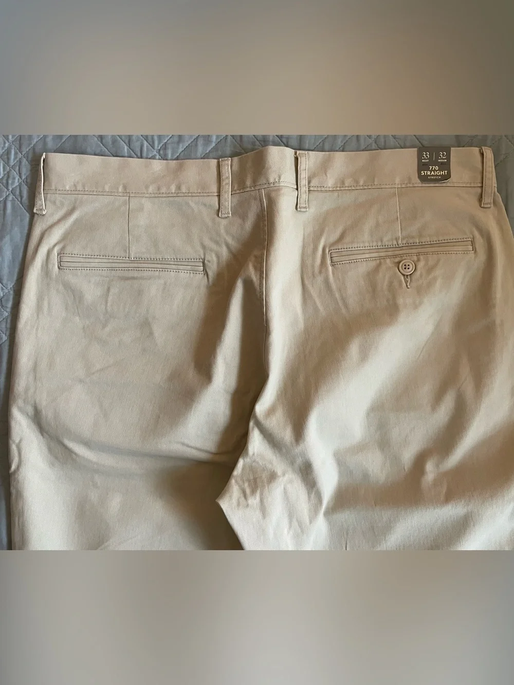 J. Crew 770M Straight-fit stretch chino pant Weathered Chino Size 33 $98 AR886